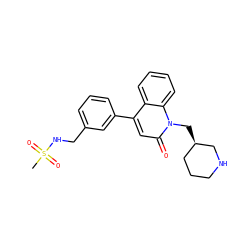 CS(=O)(=O)NCc1cccc(-c2cc(=O)n(C[C@@H]3CCCNC3)c3ccccc23)c1 ZINC000095589994