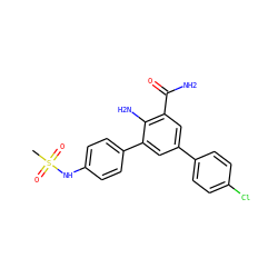 CS(=O)(=O)Nc1ccc(-c2cc(-c3ccc(Cl)cc3)cc(C(N)=O)c2N)cc1 ZINC000028703764