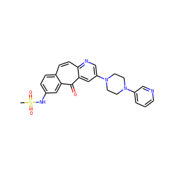 CS(=O)(=O)Nc1ccc2ccc3ncc(N4CCN(c5cccnc5)CC4)cc3c(=O)c2c1 ZINC000101425540