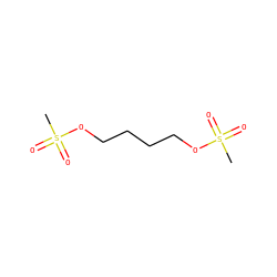 CS(=O)(=O)OCCCCOS(C)(=O)=O ZINC000001530572