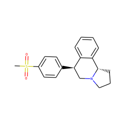 CS(=O)(=O)c1ccc([C@@H]2CN3CCC[C@H]3c3ccccc32)cc1 ZINC000029227878