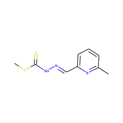 CSC(=S)N/N=C/c1cccc(C)n1 ZINC000006207717