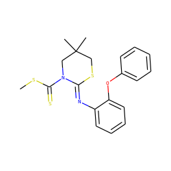 CSC(=S)N1CC(C)(C)CS/C1=N\c1ccccc1Oc1ccccc1 ZINC000028948368