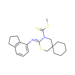 CSC(=S)N1CC2(CCCCC2)CS/C1=N\c1cccc2c1CCC2 ZINC000028822632