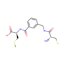 CSC[C@H](NC(=O)c1cccc(CNC(=O)[C@@H](N)CS)c1)C(=O)O ZINC000026817879