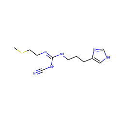 CSCC/N=C(\NC#N)NCCCc1c[nH]cn1 ZINC000026028062