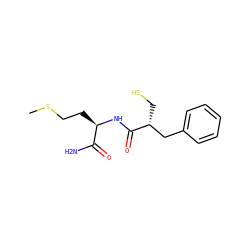 CSCC[C@@H](NC(=O)[C@H](CS)Cc1ccccc1)C(N)=O ZINC000026495296