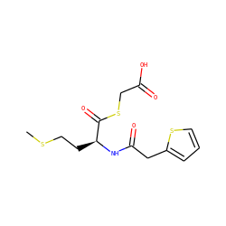 CSCC[C@H](NC(=O)Cc1cccs1)C(=O)SCC(=O)O ZINC000473131286