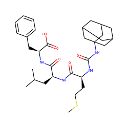 CSCC[C@H](NC(=O)NC12CC3CC(CC(C3)C1)C2)C(=O)N[C@@H](CC(C)C)C(=O)N[C@@H](Cc1ccccc1)C(=O)O ZINC000025969106
