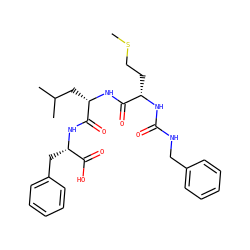 CSCC[C@H](NC(=O)NCc1ccccc1)C(=O)N[C@@H](CC(C)C)C(=O)N[C@@H](Cc1ccccc1)C(=O)O ZINC000025972599