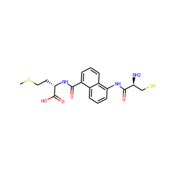CSCC[C@H](NC(=O)c1cccc2c(NC(=O)[C@@H](N)CS)cccc12)C(=O)O ZINC000013762276