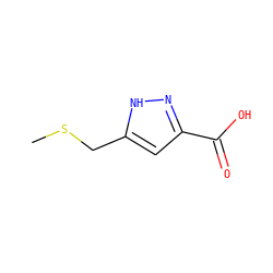 CSCc1cc(C(=O)O)n[nH]1 ZINC000006718937