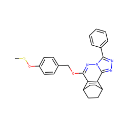 CSOc1ccc(COc2nn3c(-c4ccccc4)nnc3c3c2C2CCC3CC2)cc1 ZINC000028122885