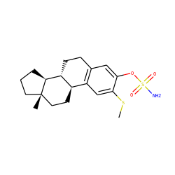 CSc1cc2c(cc1OS(N)(=O)=O)CC[C@@H]1[C@@H]2CC[C@]2(C)CCC[C@@H]12 ZINC000146488389
