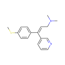 CSc1ccc(/C(=C/CN(C)C)c2cccnc2)cc1 ZINC000029312951