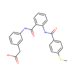 CSc1ccc(C(=O)Nc2ccccc2C(=O)Nc2cccc(CC(=O)O)c2)cc1 ZINC000299861681