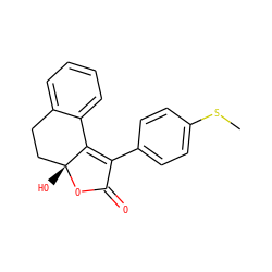 CSc1ccc(C2=C3c4ccccc4CC[C@@]3(O)OC2=O)cc1 ZINC000013489692