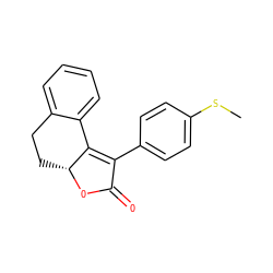 CSc1ccc(C2=C3c4ccccc4CC[C@H]3OC2=O)cc1 ZINC000012352346