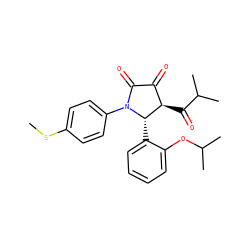 CSc1ccc(N2C(=O)C(=O)[C@@H](C(=O)C(C)C)[C@@H]2c2ccccc2OC(C)C)cc1 ZINC000169696309