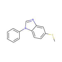 CSc1ccc2c(c1)ncn2-c1ccccc1 ZINC000003815798