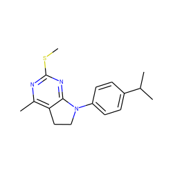 CSc1nc(C)c2c(n1)N(c1ccc(C(C)C)cc1)CC2 ZINC000004052017