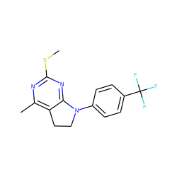 CSc1nc(C)c2c(n1)N(c1ccc(C(F)(F)F)cc1)CC2 ZINC000004051454