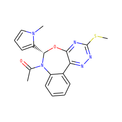 CSc1nnc2c(n1)O[C@@H](c1cccn1C)N(C(C)=O)c1ccccc1-2 ZINC000000684122