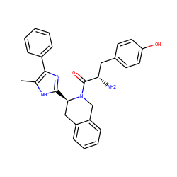 Cc1[nH]c([C@@H]2Cc3ccccc3CN2C(=O)[C@@H](N)Cc2ccc(O)cc2)nc1-c1ccccc1 ZINC000013583514
