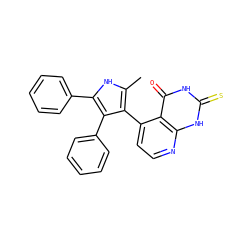 Cc1[nH]c(-c2ccccc2)c(-c2ccccc2)c1-c1ccnc2[nH]c(=S)[nH]c(=O)c12 ZINC000169353758