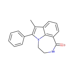 Cc1c(-c2ccccc2)n2c3c(cccc13)C(=O)NCC2 ZINC000003832209