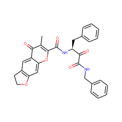 Cc1c(C(=O)N[C@@H](Cc2ccccc2)C(=O)C(=O)NCc2ccccc2)oc2cc3c(cc2c1=O)CCO3 ZINC000028525493