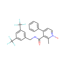 Cc1c(C(=O)NCc2cc(C(F)(F)F)cc(C(F)(F)F)c2)c(-c2ccccc2)cc[n+]1[O-] ZINC000071329797