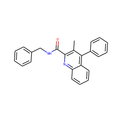 Cc1c(C(=O)NCc2ccccc2)nc2ccccc2c1-c1ccccc1 ZINC000013525332
