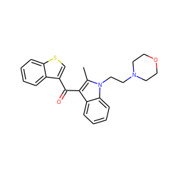 Cc1c(C(=O)c2csc3ccccc23)c2ccccc2n1CCN1CCOCC1 ZINC000036127053