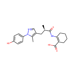Cc1c(C[C@@H](C)C(=O)NC2=C(C(=O)O)CCCC2)cnn1-c1ccc(O)cc1 ZINC000034853231