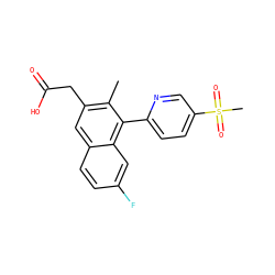 Cc1c(CC(=O)O)cc2ccc(F)cc2c1-c1ccc(S(C)(=O)=O)cn1 ZINC000205730448