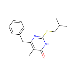 Cc1c(Cc2ccccc2)nc(SCC(C)C)[nH]c1=O ZINC000013742865
