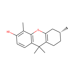 Cc1c(O)ccc2c1OC1=C(CC[C@@H](C)C1)C2(C)C ZINC000299823082