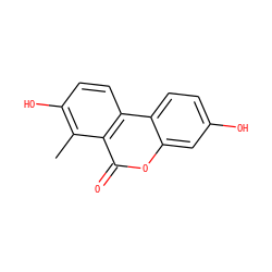 Cc1c(O)ccc2c1c(=O)oc1cc(O)ccc12 ZINC000028571855