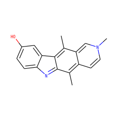 Cc1c2ccn(C)cc2c(C)c2c1nc1ccc(O)cc12 ZINC000006069473