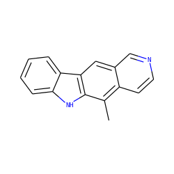 Cc1c2ccncc2cc2c1[nH]c1ccccc12 ZINC000013283118