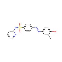 Cc1cc(/N=N/c2ccc(S(=O)(=O)Nc3ccccn3)cc2)ccc1O ZINC000103279564