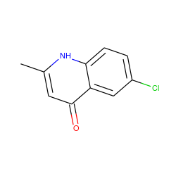 Cc1cc(=O)c2cc(Cl)ccc2[nH]1 ZINC000008578366