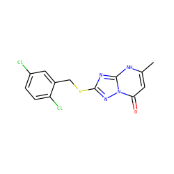Cc1cc(=O)n2nc(SCc3cc(Cl)ccc3Cl)nc2[nH]1 ZINC000095578227