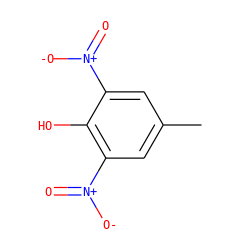 Cc1cc([N+](=O)[O-])c(O)c([N+](=O)[O-])c1 ZINC000001665962