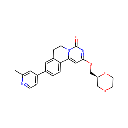 Cc1cc(-c2ccc3c(c2)CCn2c-3cc(OC[C@@H]3COCCO3)nc2=O)ccn1 ZINC000142951260