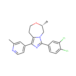 Cc1cc(-c2nc(-c3ccc(Cl)c(Cl)c3)n3c2CCO[C@H](C)C3)ccn1 ZINC001772609098
