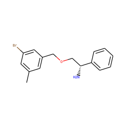 Cc1cc(Br)cc(COC[C@@H](N)c2ccccc2)c1 ZINC000026663102