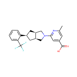 Cc1cc(C(=O)O)cc(N2C[C@H]3C[C@@H](c4ccccc4C(F)(F)F)C[C@H]3C2)n1 ZINC000473126110