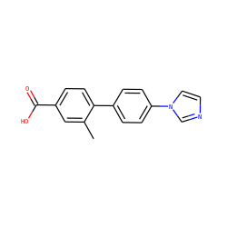 Cc1cc(C(=O)O)ccc1-c1ccc(-n2ccnc2)cc1 ZINC001243203888
